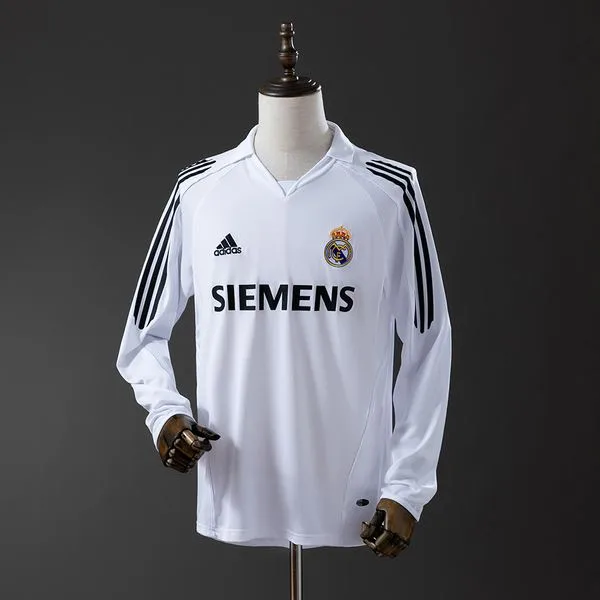 Camiseta de fútbol Real Madrid 2005/06 LOCAL MANGA LARGA VERSION FAN